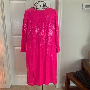 Torrid Hot Pink Sequin Glam Party Dress Plus Size 16